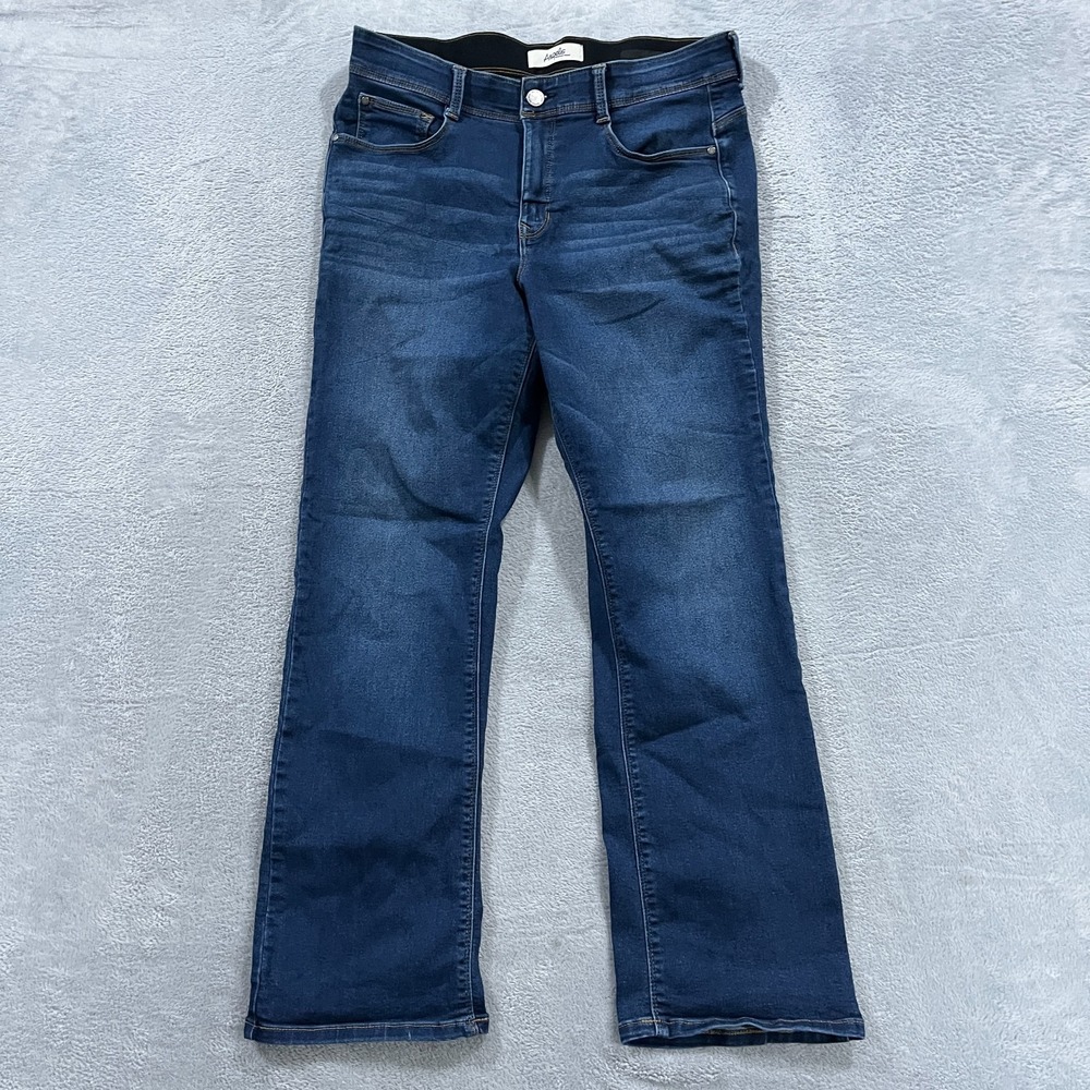 Angels Forever Young Jeans Womens 14 Blue Denim Dark Wash Stretch Bootcut Leg